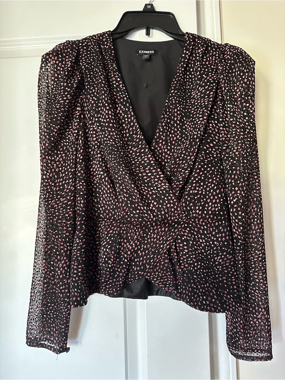 Express Black with Pink Spot Print